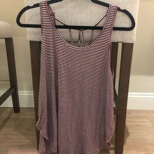 Red & White striped Hollister Tank Top